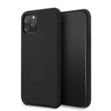 Huawei P40, Szilikon tok, Vennus Silicone Lite, fekete tok és táska