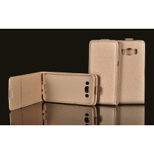 Huawei P9 Lite Mini, Lefele nyíló flip tok, arany tok és táska