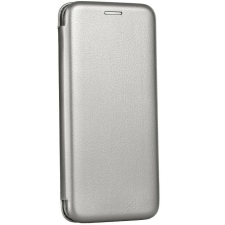 Huawei P Smart (2020), Oldalra nyíló tok, stand, Forcell Elegance, szürke tok és táska