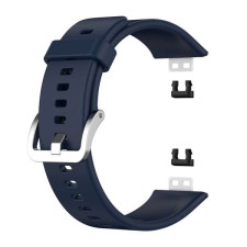 Huawei Pótszíj (egyedi méret, szilikon, állítható) SÖTÉTKÉK Huawei Watch Fit okosóra kellék