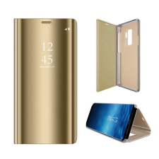 Huawei Smart Clear View Huawei P40 Lite E / Y7P arany okos könyvtok tok és táska