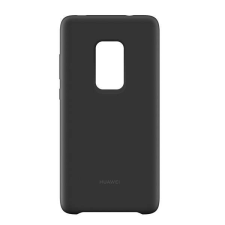 Huawei szilikon telefonvédő (beépített fémlemez, gumírozott) FEKETE Huawei Mate 20 tok és táska