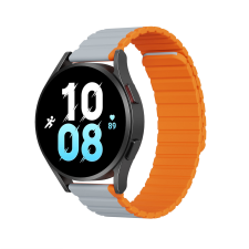  Huawei Watch GT 3 Pro (43 mm) okosóra szíj - Dux Ducis - szürke/narancssárga mágneses szíj (szíj szélesség: 20 mm) okosóra kellék