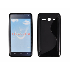 Huawei Y530, Szilikon tok, S-Case, fekete tok és táska