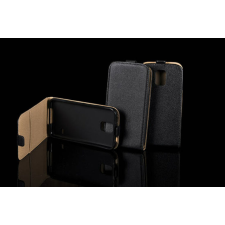 Huawei Y5/Y560, Lefele nyíló flip tok, fekete tok és táska
