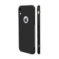 Huawei Y6/Y6 Prime 2018, Szilikon tok, Carbon Matt, fekete tok és táska