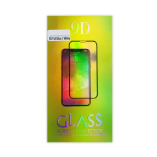 Huawei Y6P üvegfólia, tempered glass, előlapi, 9D, edzett, hajlított, fekete kerettel mobiltelefon kellék