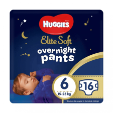 Huggies Elite Soft Overnights Pants éjszakai bugyipelenka 6, 15-25 kg, 16 db pelenka