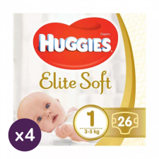Huggies Elite Soft újszülött pelenka 1, 3-5 kg, 104 db pelenka