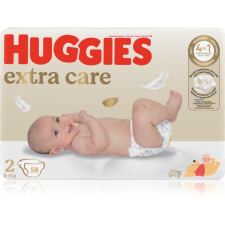 Huggies Extra Care Size 2 eldobható pelenkák 3-6 kg 58 db pelenka
