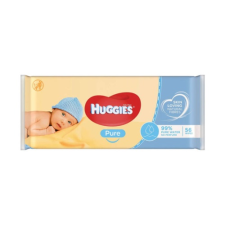 Huggies Pure Popsitörlő illatmentes sensitive (56 db/cs) törlőkendő