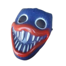 Huggy Wuggy halloweni maszk , kék jelmez