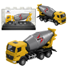 Huina Betonkeverő fém gyűjthető modell Huina Yellow 1:80 autópálya és játékautó