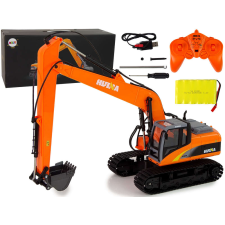 Huina Professzionális lánctalpas kotrógép távvezérelhető 2,4 GHz-es LED 15 funkcióval 9854 autópálya és játékautó