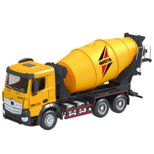  Huina sárga fém betonkeverő 1:50 méretarányban autópálya és játékautó