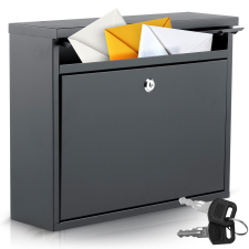 Humberg Levélszekrény 37,5x30,5x12 cm antracit hm-860 postaláda