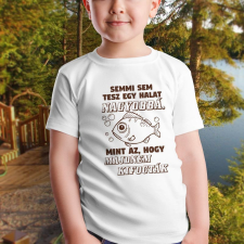 Humoros horgász gyerek póló - A méret nem számít gyerek póló