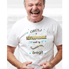 Humoros névnapi póló - Névnap nem öregít női póló