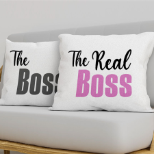  Humoros páros párna - The real boss lakástextília
