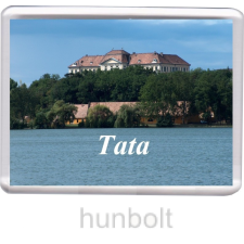Hunbolt A Tatai vár az Öreg-tóval hűtőmágnes (műanyag keretes) hűtőmágnes