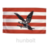 Hunbolt Árpád sávos fekete turulos zászló 90x150 cm