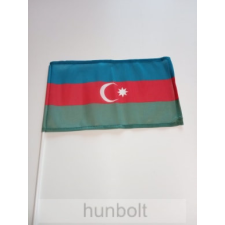Hunbolt Azerbajdzsán zászló 15x25cm, 40cm-es műanyag rúddal dekoráció