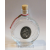 Hunbolt Boros/pálinkás üvegkulacs ón Sárvár címerrel 9X3X13 cm