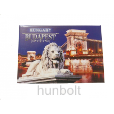 Hunbolt Budapest hűtőmágnes oroszlános Lánchíd 8x 5,5cm - vinyl hűtőmágnes