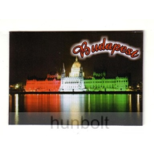 Hunbolt Budapest hűtőmágnes Országház nemzeti színben 9,5x 6,5cm hűtőmágnes