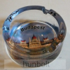 Hunbolt Budapest- Parlament mintás üveg hamutál 8,5 cm
