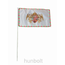 Hunbolt Farkasfogas barna angyalos zászló 15x25 cm, 40 cm-es műanyag rúddal dekoráció