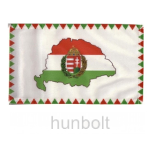 Hunbolt Farkasfogas nemzeti színű Nagy- Magyarországos koszorús címeres zászló 80x120 cm dekoráció