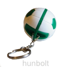 Hunbolt Fradi focilabda kulcstartó- zöld-fehér kulcstartó
