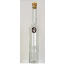 Hunbolt Gyulai vár ón címkés hosszú pálinkás üveg 0,5 liter pálinkás pohár