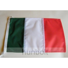 Hunbolt Hajós, színenként varrott, zsinóros olasz zászló (20X30 cm) horgászzsinór