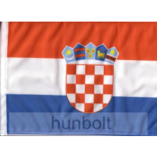 Hunbolt Horvát címeres 2 oldalas hajós zászló (40X60 cm) dekoráció