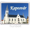 Hunbolt Kaposvár- Nagyboldogasszony-székesegyház hűtőmágnes (műanyag keretes)