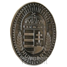 Hunbolt Koszorús címeres ovális ón matrica 6X4,5 cm ajándéktárgy