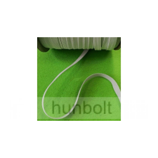 Hunbolt Lapos fehér gumiszalag 5 mm szélességű 10 méter /csomag gumiszalag
