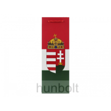 Hunbolt Magyar címeres piros-fehér-zöld italos dísztasak 124x76x362, ajándék tasak ajándéktasak