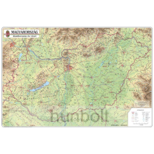 Hunbolt Magyarország domborzata és vizei 123x89 cm Íves ajándéktárgy