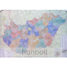 Hunbolt Magyarország régiói, megyéi, kistérségei és települése 120x87 cm Íves ajándéktárgy