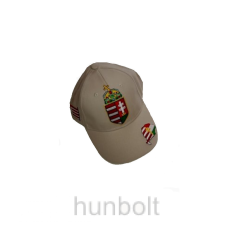 Hunbolt Nagy címeres sötét bézs baseball sapka, Nagy-Magyarország hímzéssel baseball felszerelés