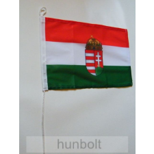 Hunbolt Nemzeti színű címeres megkötős zászló biciklire és hajóra 20x30 cm dekoráció