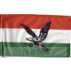 Hunbolt Nemzeti színű fekete turulos zászló 60x90 cm
