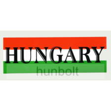Hunbolt Nemzeti színű Hungary felirattal matrica 20X7cm ajándéktárgy