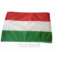 Hunbolt Nemzeti színű hurkolt poliészter zászló 30x40 cm 60cm farúddal dekoráció