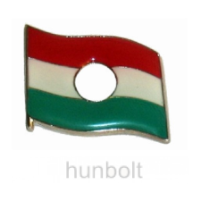 Hunbolt Óriás lyukas zászló (25x22 mm) ezüst színű ajándéktárgy