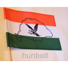 Hunbolt Piros-fehér-zöld turulos zászló Nagy-Magyarország körvonallal 30x40 cm farúddal kerti dekoráció
