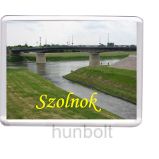Hunbolt Szolnok, a Tisza és a Zagyva találkozása hűtőmágnes (műanyag keretes) hűtőmágnes